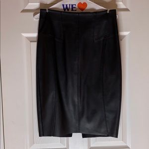 Express leather like skirt black sizes 6 &4 avail.